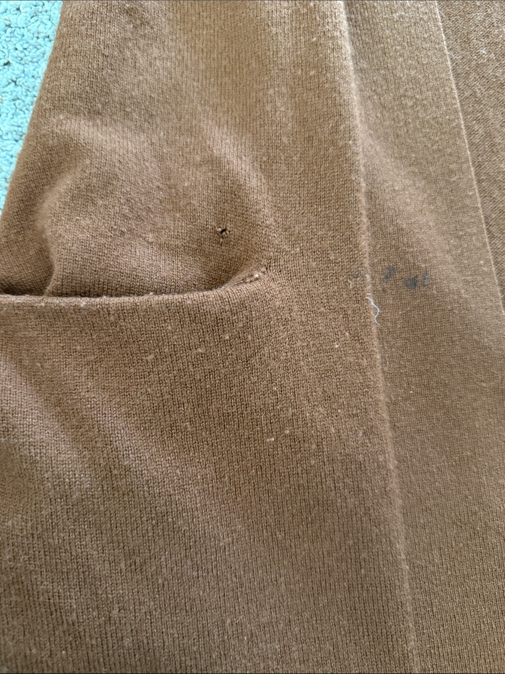 Theory Women's Open-Front Long Cardigan Sweater Rust P - Picture 2 of 6